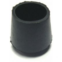 Embout enveloppant caoutchouc noir 25