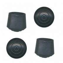 Embout enveloppant caoutchouc noir 25 ø mm 4 pce(s)
