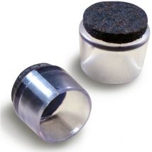 Embout Enveloppant pour Tube diametre exterieur 14 mm avec Semelle en Feutre Anti-bruit et Anti-rayure pour Pied de Chaise - Ajile