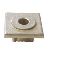 Embout percé 40x40 pour tubes épaisseur 1,2 ou 1,5. Blanc Ral 9010 - Epaisseur de tube (mm) : 1,2