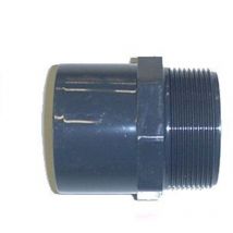 Embout pvc pression fileté b - Mâle à coller / Mâle à visser - Diamètres 32/40 - Filetage 33/42