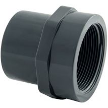 Sorodist - Embout pvc pression Taraudé - Mâle à coller / Femelle à coller / Femelle à visser. - Diamètres 50/40 - Taraudage 40/49