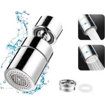 Rotierende Wasserhahndüse, 360° Küchenhahnbelüfter M22/M24 Wassersparender Wasserhahnbelüfter, 2 Wassersparmodi für Wasserhahn