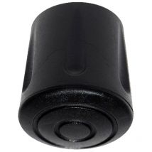 Embout rond 'CNT08' en caoutchouc noir Ø2,5x3,6cm (25 unités) Micel