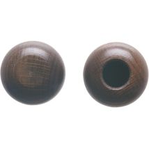 Embouts Tringle à rideau – Bois de noyer – Longueur, Matières, Largeur, Finition métal, Forme, Quantité par pack – LES DOIGTS VERTS