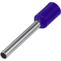 Embout simple d'extrémité de câble Vogt Verbindungstechnik 460508 2.5 mm² x 8 mm partiellement isolé bleu 100 pc(s) X94694