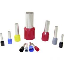 Ce 100012T Embout simple d'extrémité de câble 10 mm² partiellement isolé marron 100 pc(s) - WKK