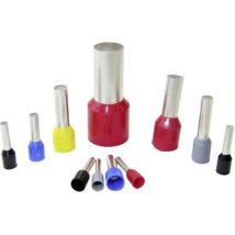 Wkk - Ce 100018d Embout Simple D'Extrémité De Câble 10 Mm² Partiellement Isolé Rouge 100 Pc(s)