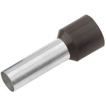 Embout simple dextrémité de câble Cimco 18 2334 1.50 MM² x 10 mm partiellement isolé noir 100 pc(s)