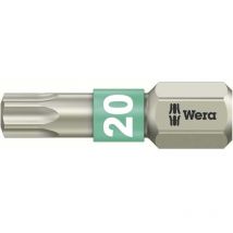 Wera - Embout Torx t 20 05071034001 acier inoxydable Forme (embouts): d 6.3 1 pc(s)