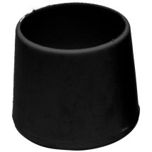 Embout rond flexible CNT07 en caoutchouc noir Ø1,8x2,4cm (25 unités) MICEL