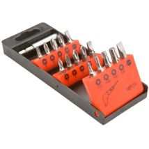 Embouts de tournevis – 16 pièces – Acier haute qualité – Support magnétique – TOP TOOLS