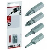 Embout De Vissage Cruciforme N°2 (25mm) - 2 Pièces - KREATOR