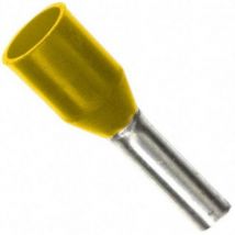 Embouts à Douille Jaune Preisolees pour le Câble 1 mmq