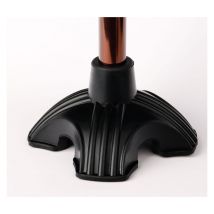 Embouts en Caoutchouc pour Canne, Anti-Dérapant Quad Support Tapis de Canne, Quatre Pieds Cane Tip Remplacement pour 1.9 cm Diamètre Cannes de Marche