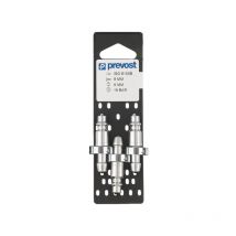 Prevost - Embouts iso b sur Plaque pour Tuyau 8mm lot de 3