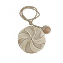 Embrasse rideau aimantée bois Coloris - Crème - Rosa