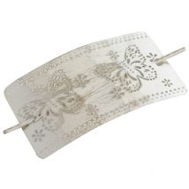 Embrasse Bicolore Papillon Blanc or