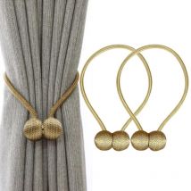 Embrasses de rideaux de fenêtre à clips ou à bande magnétique solide pour rideaux décoratifs de maison et de bureau