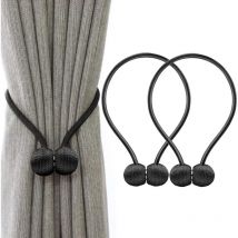 Embrasses de rideaux de fenêtre à clips ou à bande magnétique solide pour rideaux décoratifs de maison et de bureau