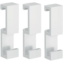 Emco - Crochet De Grenier À Fixer, Set De 3, Blanc, 057513900,