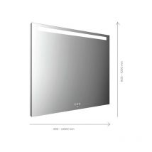 emco MI 210+ LED-Lichtspiegel, horizontaler Lichtausschnitt oben,