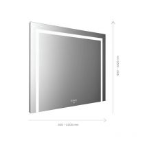 Emco - mi 220+ LED-Lichtspiegel, drei Lichtausschnitte,