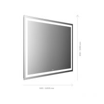 Emco - mi 230 LED-Lichtspiegel, Lichtausschnitt umlaufend,