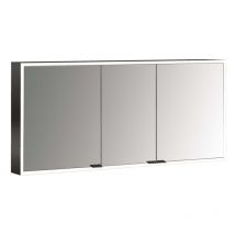 Emco Prime Lichtspiegelschrank 1400 mm 3 Türen LED-Beleuchtung Höhe 700 mm Tiefe 152 mm 4 Ablagen Touchsensor