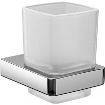 Banyo - emco trend Glashalter, Kristallglas satiniert, chrom, 022000100