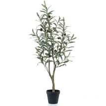 Emerald Artificial Olive Tree 90 cm in Plastic Pot