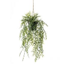 Emerald - Bambú artificial colgante en maceta 50 cm