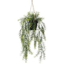 Cespuglio Appeso di Asparagi Artificiali 50 cm in Vaso - Emerald