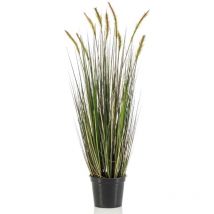 Herbe de sétaire artificielle pot de plastique Automne 90 cm Emerald