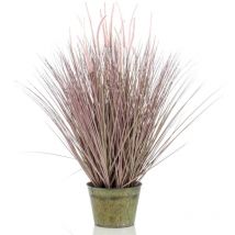 Emerald - Künstliches Pennisetum-Gras im Zink-Topf 99 cm