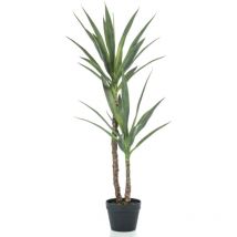 Yucca artificiel 110 cm en pot Emerald
