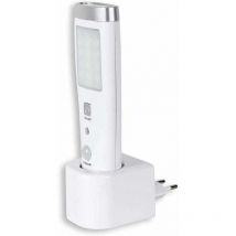 Emergency Induction Flashlight Motion Sensor Torch 60° Detection Angle 15 led Rechargeable Battery White