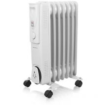 Emerio - Radiador de Aceite HO-124421, 1500 w, 3 niveles de calefacción, termostato manual, móvil con ruedas, protección contra vuelco y