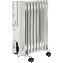 Emerio - lradiator weiß 9 Rippen, 2000 Watt Heizgeräte