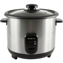 Rce-110118 Cuiseur À Riz Acier Inoxydable, Noir - Emerio