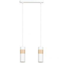 Emibig Lighting - Emibig akari Plafonnier suspendu barre blanche 2x GU10