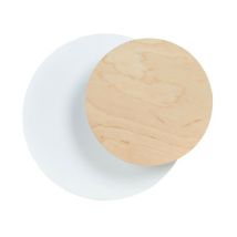 Emibig Lighting - Emibig circle Applique murale en bois blanc 1x G9
