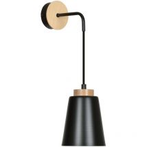 Emibig bolero Schwarze Kuppel-Wandlampe 1x E27