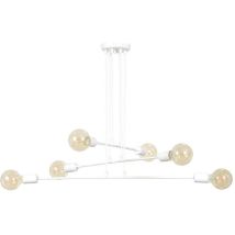 Emibig Lighting - Emibig multipo Plafonnier Suspendu Multi Bras Blanc 6x E27