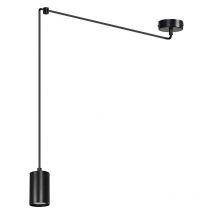 Sospensione a Ragno In Acciaio Nero 1 Luce Tracker Con Cavo 3 Metri