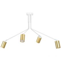 Emibig Lighting - Emibig verno Plafonnier blanc semi-encastré à bras multiples 4x GU10