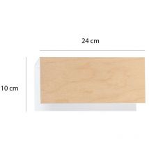 Emibig zaper Weiße bündige Wandlampe 1x E27
