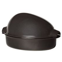 Emile Henry Eh349542 rostiera In Ceramica, Ceramica, Carboncino, X-large