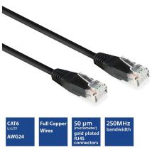 CAT6 u/utp Netzwerkkabel, cca, 2m, schwarz - Eminent