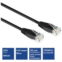 Eminent Cat6 U/utp Netzwerkkabel, Cca, 3m, Schwarz